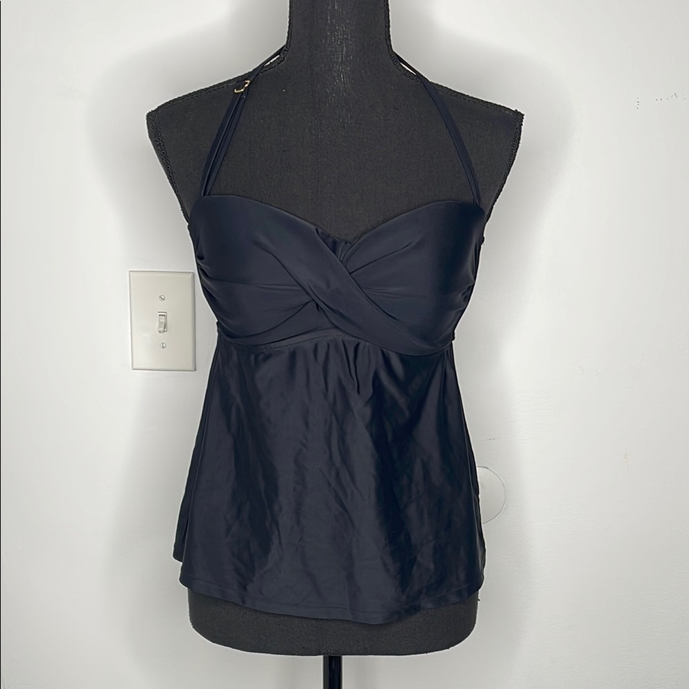 Catalina Twist-Front Bandeau Tankini Top Women's Swimsuit - Picture 3 of 9